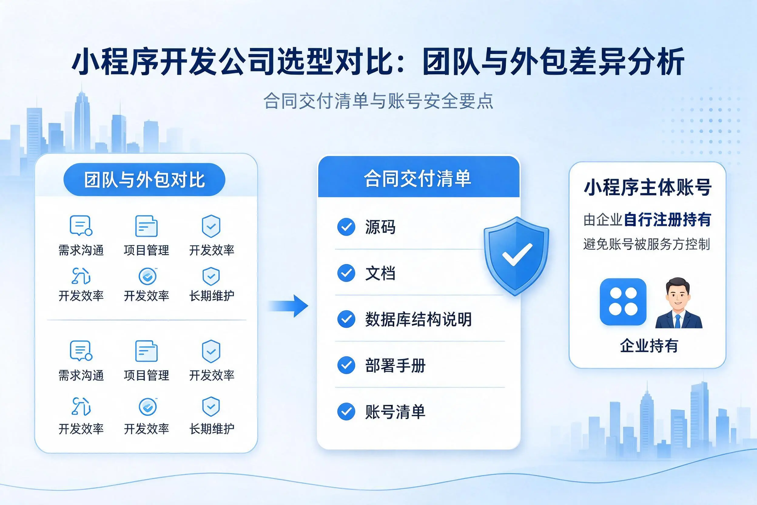 呼和浩特小程序开发公司选型对比：团队与外包差异分析